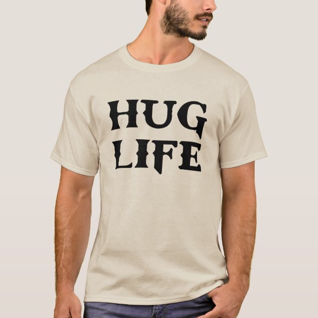 Umarmungs-Leben-Verbrecher-Leben T-Shirt (Vorderseite)