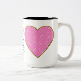 Umarmungs- und Kuss-Tasse Zweifarbige Tasse