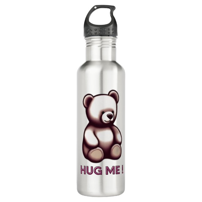 Umarmungsbär Edelstahlflasche (Vorderseite)
