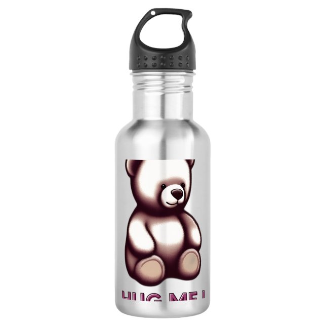 Umarmungsbär Edelstahlflasche (Vorderseite)