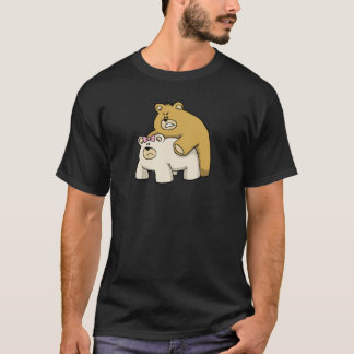 Umarmungsschwarzes T-Shirt