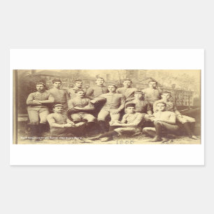 UMass Fußball 1888 Rechteckiger Aufkleber