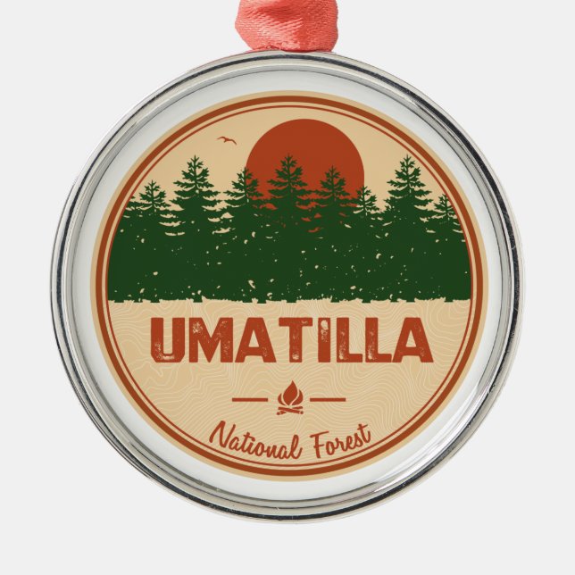 Umatilla National Forest Ornament Aus Metall (Vorne)