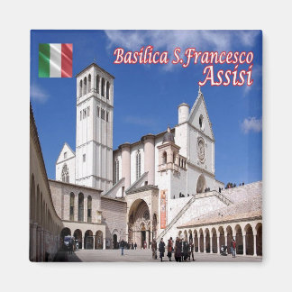 UMB035 ASSISI, Umbrien, Italien, Kühlschrank Magnet