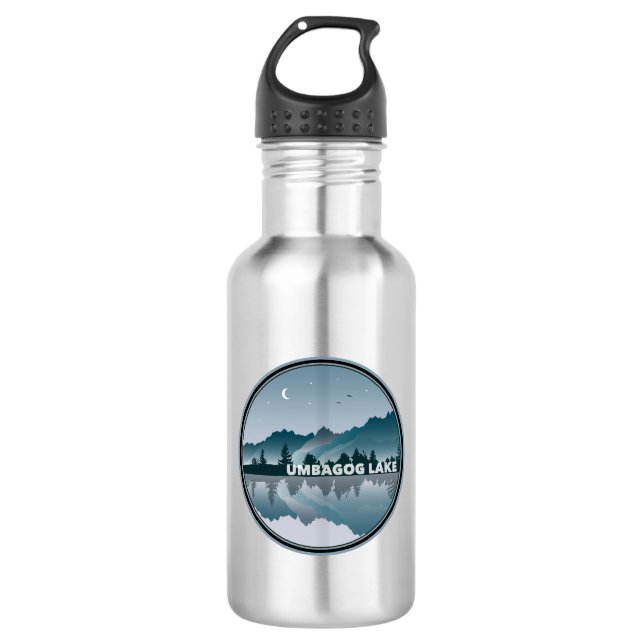 Umbagog Lake New Hampshire Edelstahlflasche (Vorderseite)