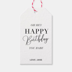 Umbaurosa des personalisierten "alles Gute zum Geschenkanhänger