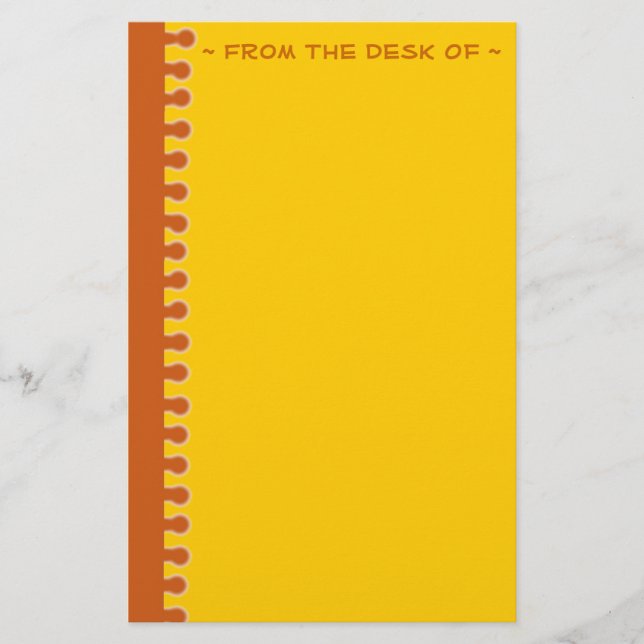 Umber Edge Briefpapier (Vorderseite)