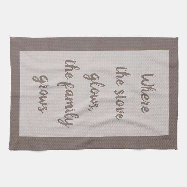 Umber - Weiße Küchentücher (Horizontal)