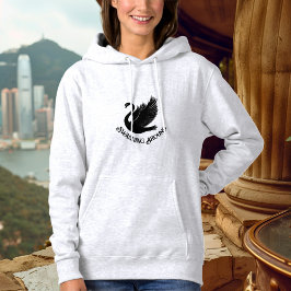 Umblättern - elegantes Swan-Design Hoodie
