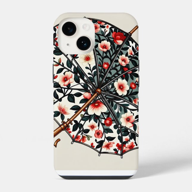 Umbrella iPhone Case 14 Hülle (Rückseite)