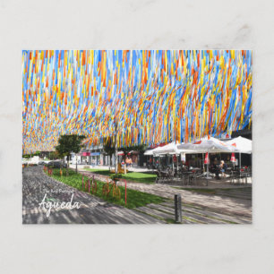 Umbrella Sky Project Agueda Portugal Postkarte