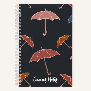 Umbrella Spiralnotebook niedliches Herbstnoteboo Notizbuch