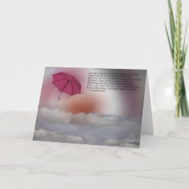 Umbrella Sunrise - TE Lawrence Card Karte