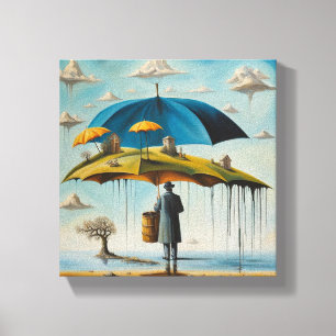 Umbrella World Leinwanddruck