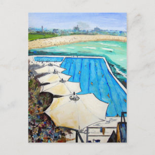 Umbrellas-Bondi Icebergs Postkarte