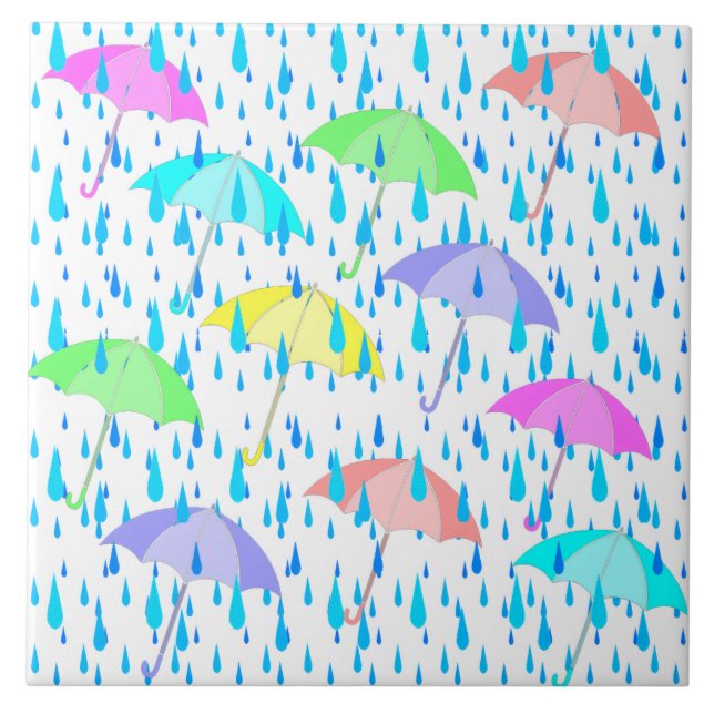 Umbrellas Fliese (Vorderseite)
