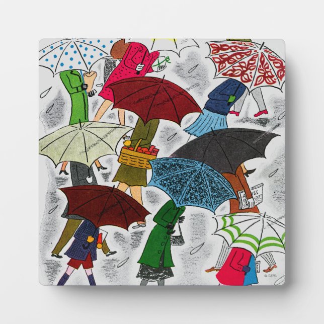Umbrellas Fotoplatte (Vorderseite)