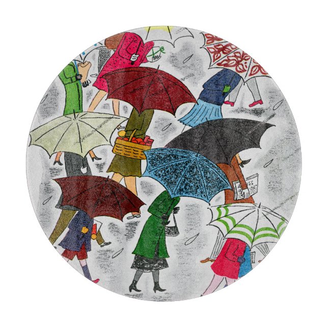 Umbrellas Schneidebrett (Vorderseite)