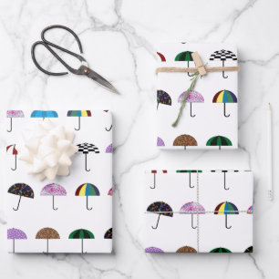Umbrellas-Umhüllungspapier Geschenkpapier Set