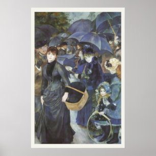 Umbrellas von Pierre Renoir, Vintager Impressionis Poster