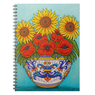 Umbria Bouquet Poppy Sonnenblumengeschenk Buch