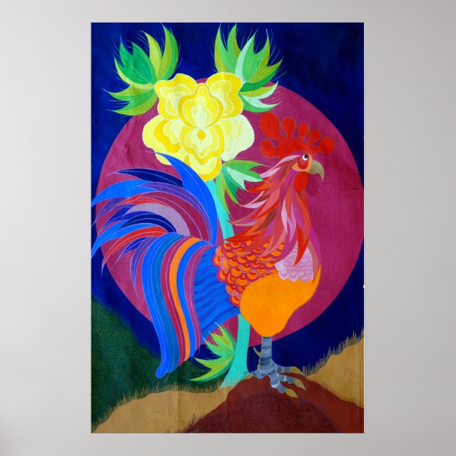 Umbrian Rooster Poster (Vorne)