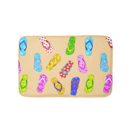 Umdreh Flop Sandals Muster Niedlich Beach Theme Badematte