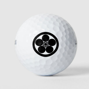 Umebachi-Stil-Pfirsichblüte im Kreis Golfball