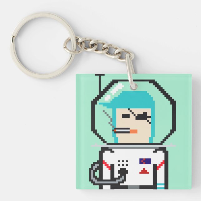 Umeko Space Colony NFT #21 Taki keychain キーホルダー Schlüsselanhänger (Vorderseite)
