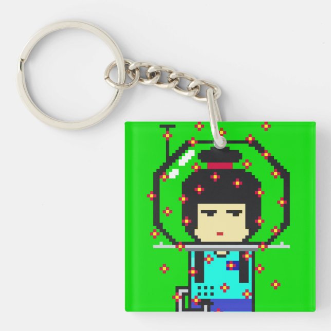 Umeko Space Colony NFT #66 Ohana keychain キーホルダー (Devant)