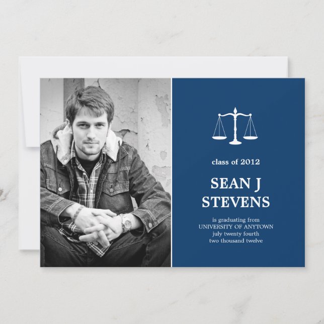 Umfang der Einladung des Abschlusses des Fotos für (Vorderseite)