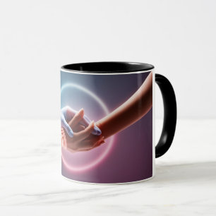 Umfasse Gelassenheit: "Hände der Heilung" Tasse