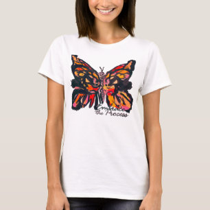 Umfassen Sie das Prozessschmetterlings-T-Shirt T-Shirt