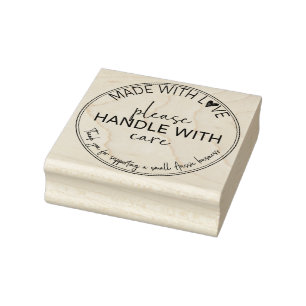 Umgang mit Care-Briefmarke Gummistempel
