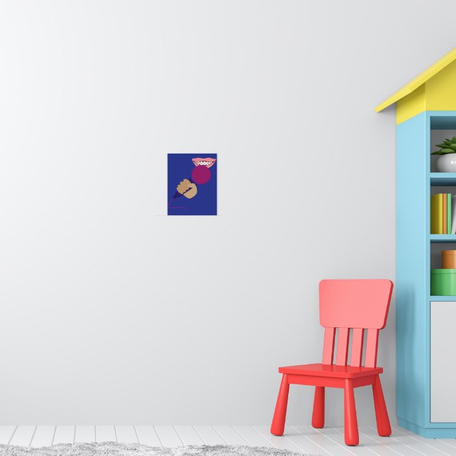Umgang mit Mikrofon Poster (Kinderzimmer 1)