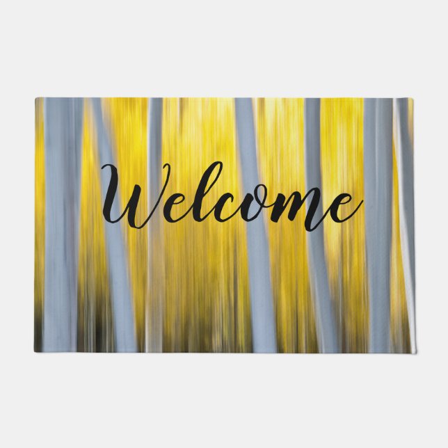 Umgeben durch Aspen-Bäume Fußmatte (Vorderseite)