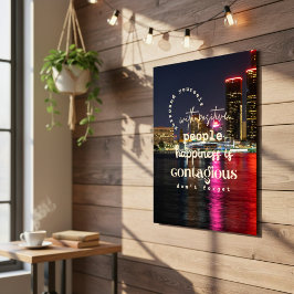 Umgeben Sie sich mit Motivierend Positivität Poster