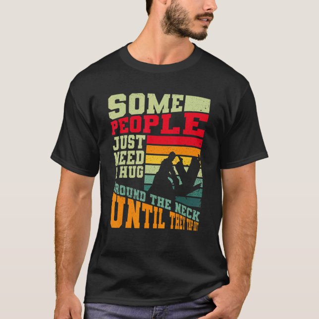 Umgeben vom Neck Stach Bjj brasilianischer Jiu Ji T-Shirt (Vorderseite)