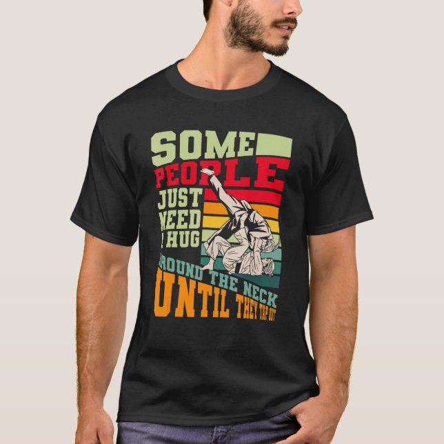 Umgeben vom Neck Stach Bjj brasilianischer Jiu Jit T-Shirt (Vorderseite)