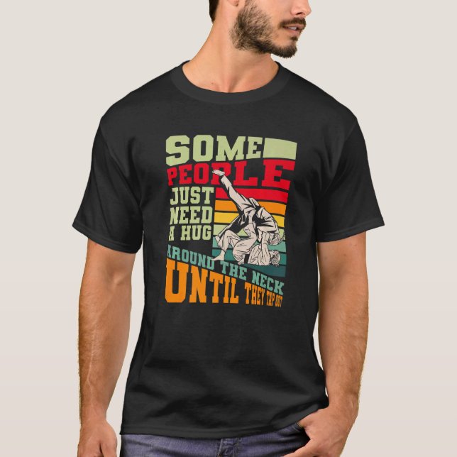 Umgeben vom Neck Stach Bjj brasilianischer Jiu Jit T-Shirt (Vorderseite)