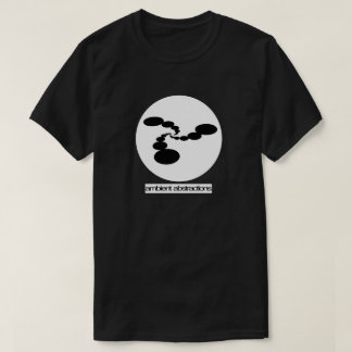 Umgebendes Abstraktions-Logo-Schwarz-Shirt T-Shirt