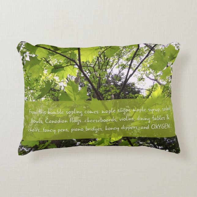 Umgebungsmeldungsmapfelsäule Akzent Pillow Dekokissen (Vorderseite)