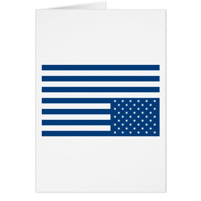 Umgedrehte amerikanische Flagge - Blau (Vorne)