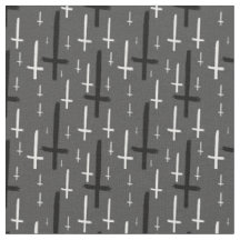 umgedrehtes graues Kreuz auf der Unterseite schwar