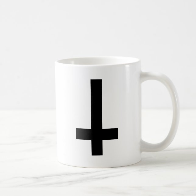 Umgedrehtes Kreuz Kaffeetasse (Rechts)