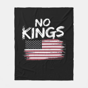 Umgekehrte amerikanische Flagge Distressed No King Fleecedecke