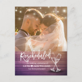 Umgekehrte Hochzeitverlängerung Ankündigungspostkarte