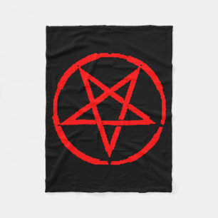 Umgekehrte Pentagram-Fleece-Decke Fleecedecke