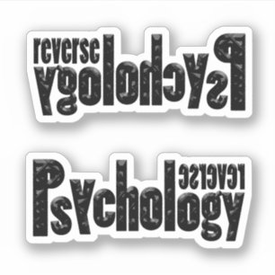 Umgekehrte Psychologie Aufkleber