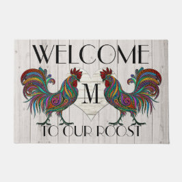 Umgekehrte Rooster-Begrüßungstüre Fußmatte